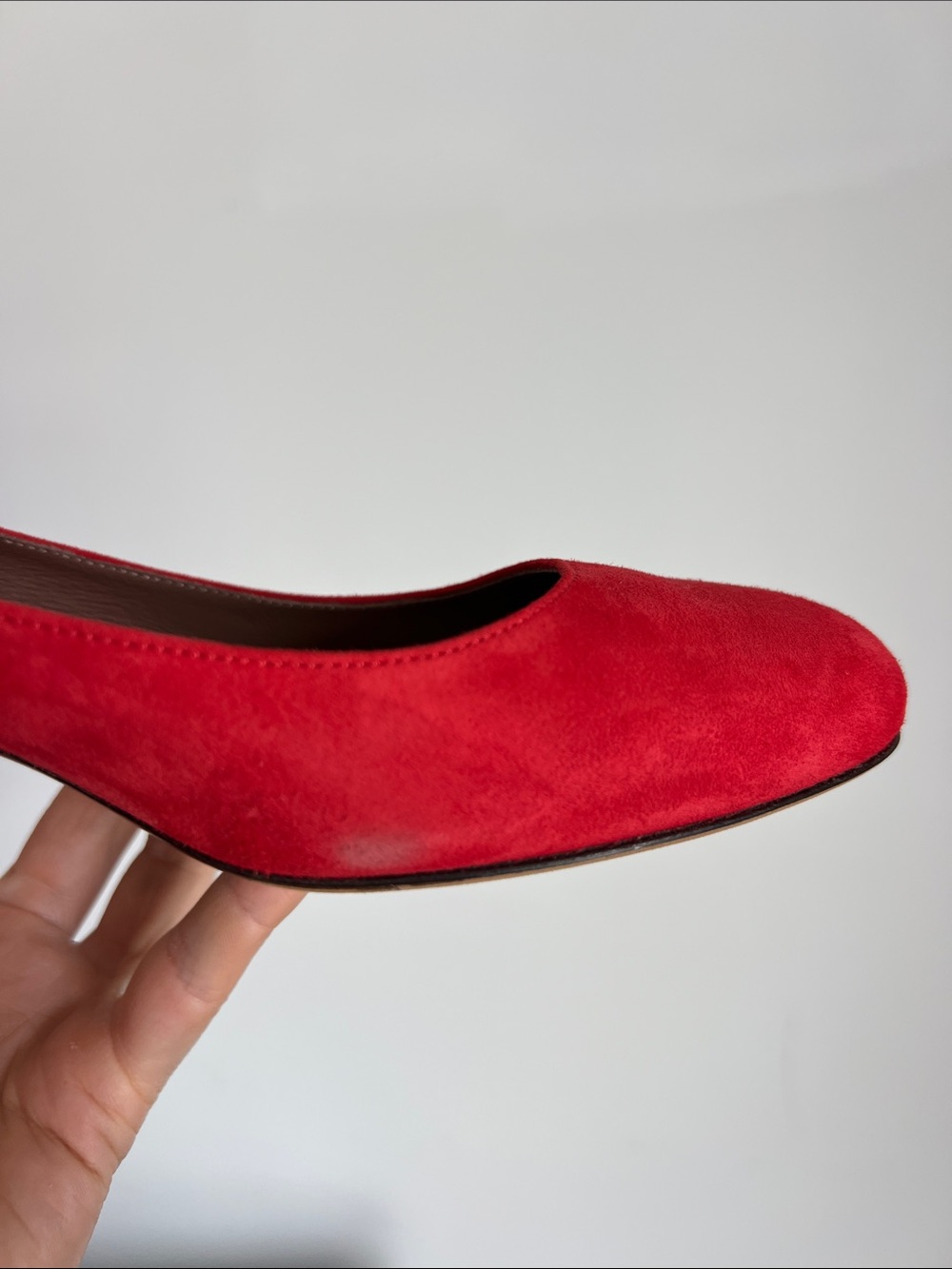 Tabitha Simmons red suede block low heels with ribbon wrap around ankle bows 38 - Picture 8 of 16